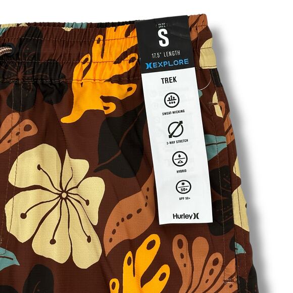 Hurley Explore H20 Dri Trek II Walk Board Shorts Mens Sz Small 17.5" Eclipse - Picture 2 of 7